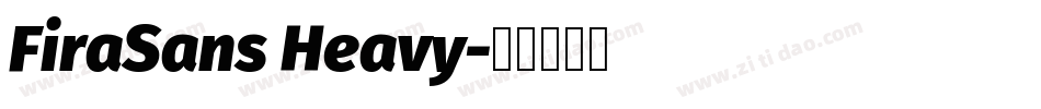 FiraSans Heavy字体转换